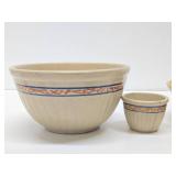 Lot of Old Vintage RED WING Stoneware Mixing Bowls & Jar
