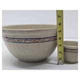 Lot of Old Vintage RED WING Stoneware Mixing Bowls & Jar