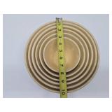 Graduated Set of 6 Stoneware Nesting Bowls