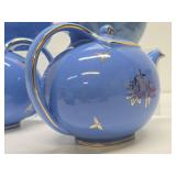 Vintage HALL Blue Ceramic Teapots & Pitchers
