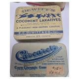 Estate Lot of Old Vintage Advertising Tins