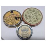 Estate Lot of Old Vintage Advertising Tins
