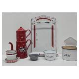 Nice Lot of Vintage & Antique Enamelware Items