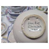 LARGE Collection of Vintage French Henriot QUIMPER Dishware