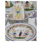 LARGE Collection of Vintage French Henriot QUIMPER Dishware