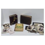 Assorted Antique Photos & 2 Victorian Photo Albums