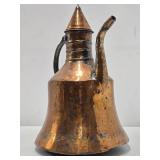 Antique 19th Century Hand Hammered Copper Coffee Pot