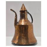 Antique 19th Century Hand Hammered Copper Coffee Pot