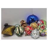 Nice Group of Large Vintage etc Christmas Ornaments