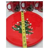 Collection of Vintage Waechtersbach West German Christmas Dishware