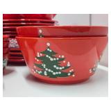Collection of Vintage Waechtersbach West German Christmas Dishware