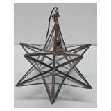 Vintage Glass & Brass 3D Atomic Star Lamp