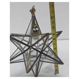 Vintage Glass & Brass 3D Atomic Star Lamp