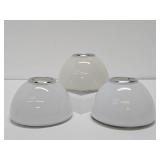 Set of 3 Signed Italian "Tilos" Glass Dome Sconces - Ernesto Gismondi for Artimede