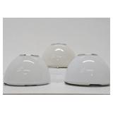 Set of 3 Signed Italian "Tilos" Glass Dome Sconces - Ernesto Gismondi for Artimede