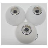 Set of 3 Signed Italian "Tilos" Glass Dome Sconces - Ernesto Gismondi for Artimede