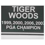 Tiger Woods Genuine Locker Sign from the 2009 PGA Championship Golf Tournament at Hazeltine National