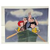 Original Vintage POPEYE Cartoon Commercial Animation Cell for Cocoa Puffs Cereal