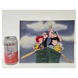 Original Vintage POPEYE Cartoon Commercial Animation Cell for Cocoa Puffs Cereal