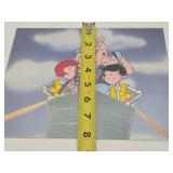 Original Vintage POPEYE Cartoon Commercial Animation Cell for Cocoa Puffs Cereal