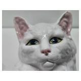 Very Nice Large Vintage Ceramic Cat Statue - Made in Portugal
