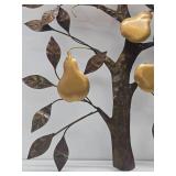Pear Tree Metal Wall Sculpture