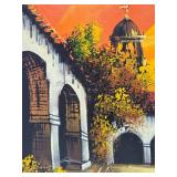 Large Original Mid Century Oil on Canvas Painting - Signed "Trent"