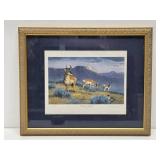 Framed Signed Numbered ARTIST PROOF Print by Les Kouba - "Antelope Paradise"