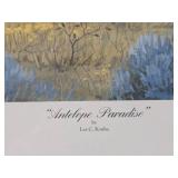 Framed Signed Numbered ARTIST PROOF Print by Les Kouba - "Antelope Paradise"
