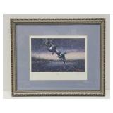 Framed Signed Numbered ARTIST PROOF Print by Les Kouba - "Bills Battlin