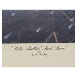 Framed Signed Numbered ARTIST PROOF Print by Les Kouba - "Bills Battlin