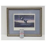 Framed Signed Numbered ARTIST PROOF Print by Les Kouba - "Bills Battlin