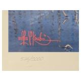 Framed Signed Numbered Print by Les Kouba - "May in Minnesota" w/Loons
