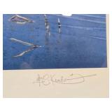 Framed Signed Numbered Print by Les Kouba - "May in Minnesota" w/Loons