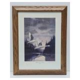 Framed Signed Numbered Print by Les Kouba - "Whistlers