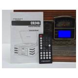 Like-New or New CROSLEY Model CR246 Turntable & CD Player Radio w/Remote