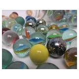 Estate Lot of Vintage Marbles - Some Larger