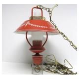 Great Condition Mid Century Tole Metal Hanging Pendant Lamp