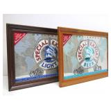 2 Vintage SPECIAL EXPORT Beer Mirros Signs