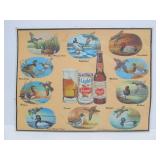 Group of Vintage SCHMIDT BEER Advertising Carboard Signs & other Items