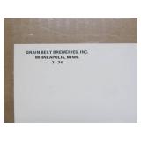 NOS Vintage GRAIN BELT Advertising Beer Sign Poster