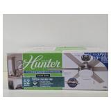 New Unused HUNTER 52" Tustin Brushed Nickel Ceiling Fan