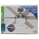 New Unused HUNTER 52" Tustin Brushed Nickel Ceiling Fan