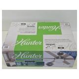 New Unused HUNTER 52" Tustin Brushed Nickel Ceiling Fan