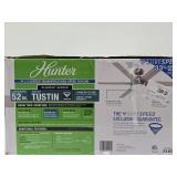 New Unused HUNTER 52" Tustin Brushed Nickel Ceiling Fan