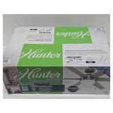 New Unused HUNTER 52" Tustin Brushed Nickel Ceiling Fan