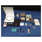 Flat of jewelry including 50