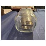 Orrefors Sweden Crystal Wine Chiller with Stainless Steel Insert.  Helena Model 7" x 7" x 8"T