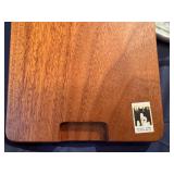 Marble and Glass Cheese Dome with Novel "Mouse" Wood Serving Board