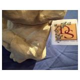 Meditative Zen Dog Stone Statue, Loyalty 5" x 6"